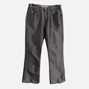 Vintage 80’s Z. Cavaricci Charcoal Shiny Grey Jeans